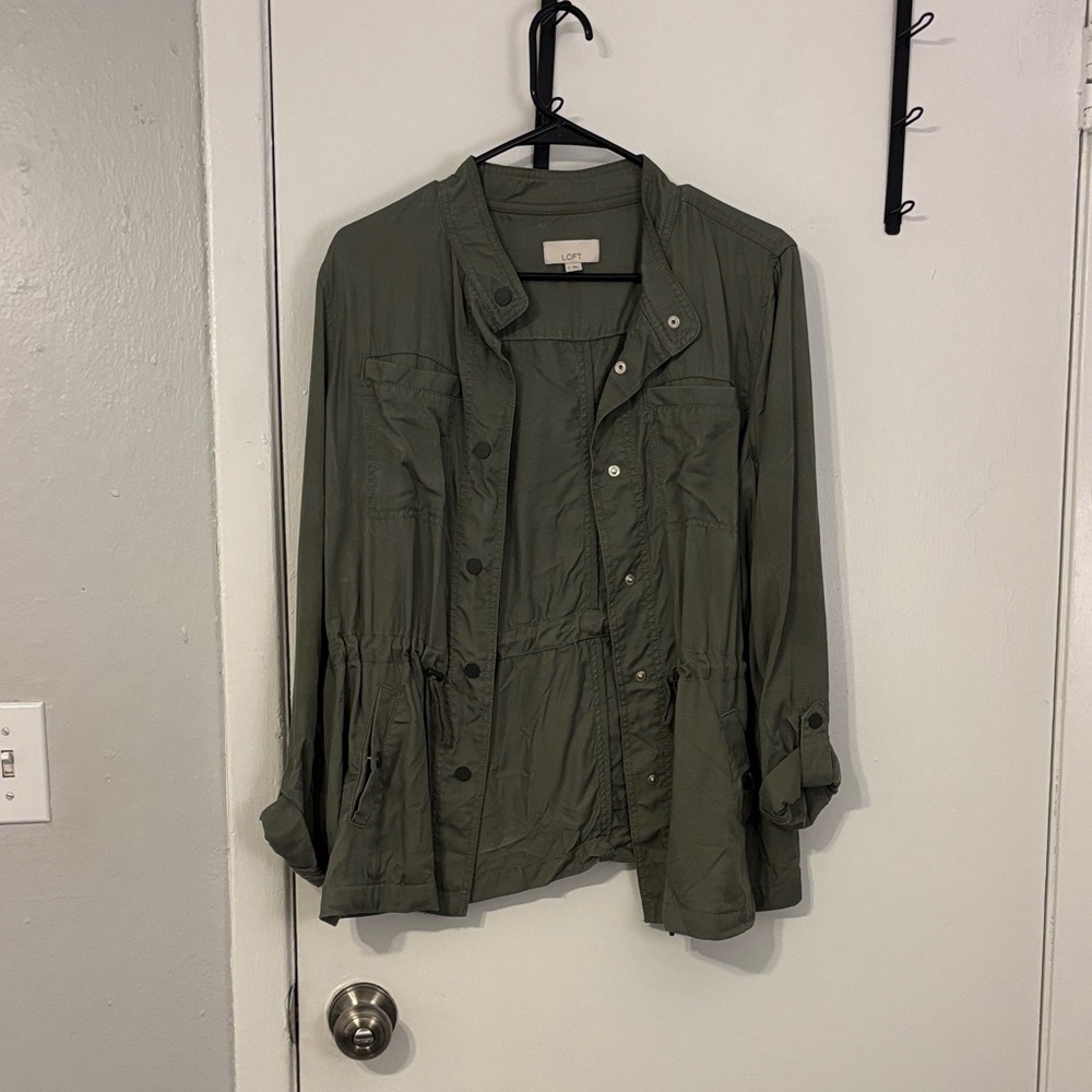 LOFT Olive Utility Jacket